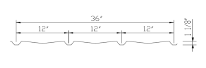 PBA (36″ COVERAGE) Purlin Bearing Leg