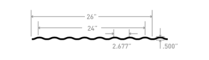 Stabilit 2-1/2″ x 1/2″ Narrow Panel