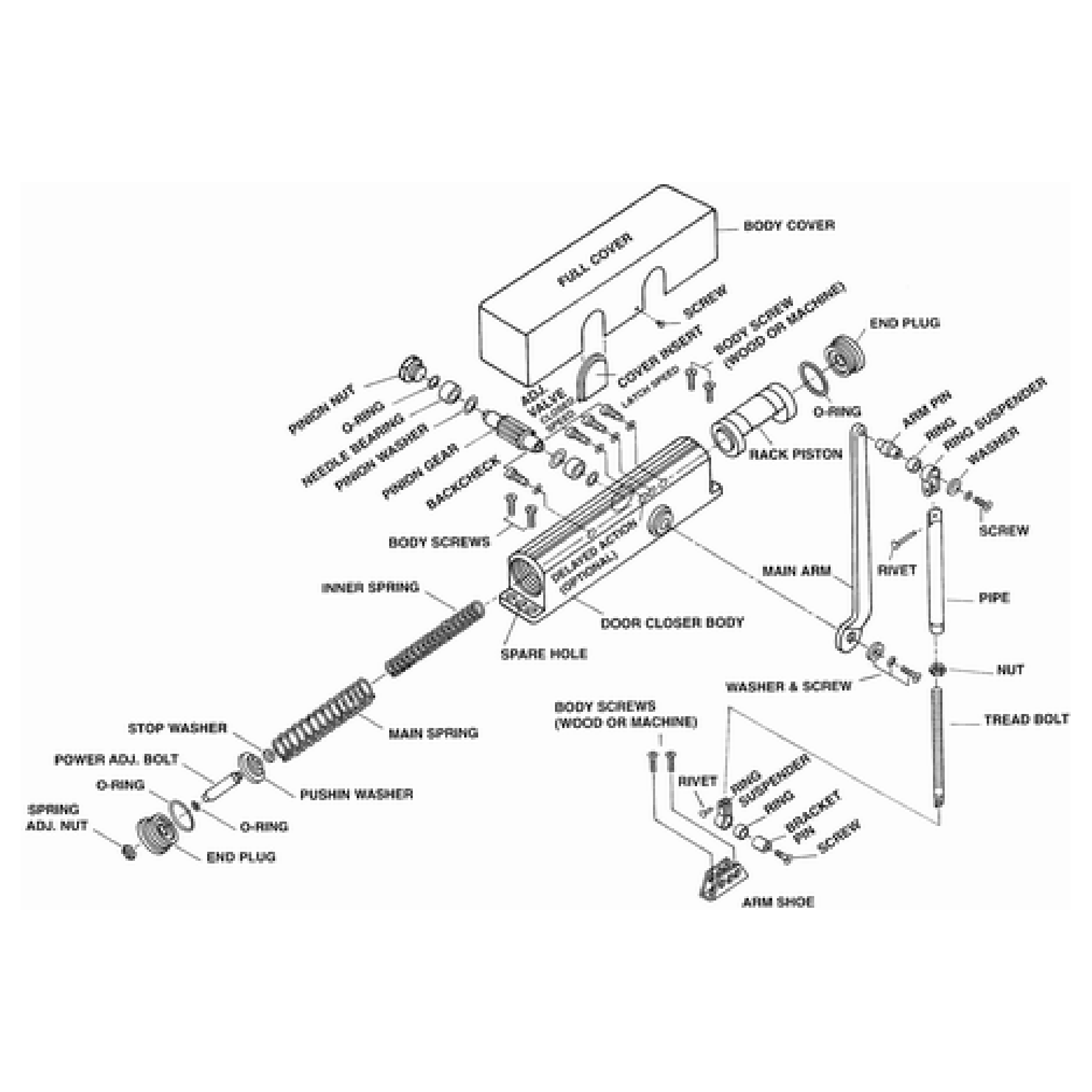 Grade 1 Barrier Free & Delayed Action Contractor Quality® Door Closer - Image 2