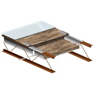 Long tab and banding – bar joist Roof R-29-43