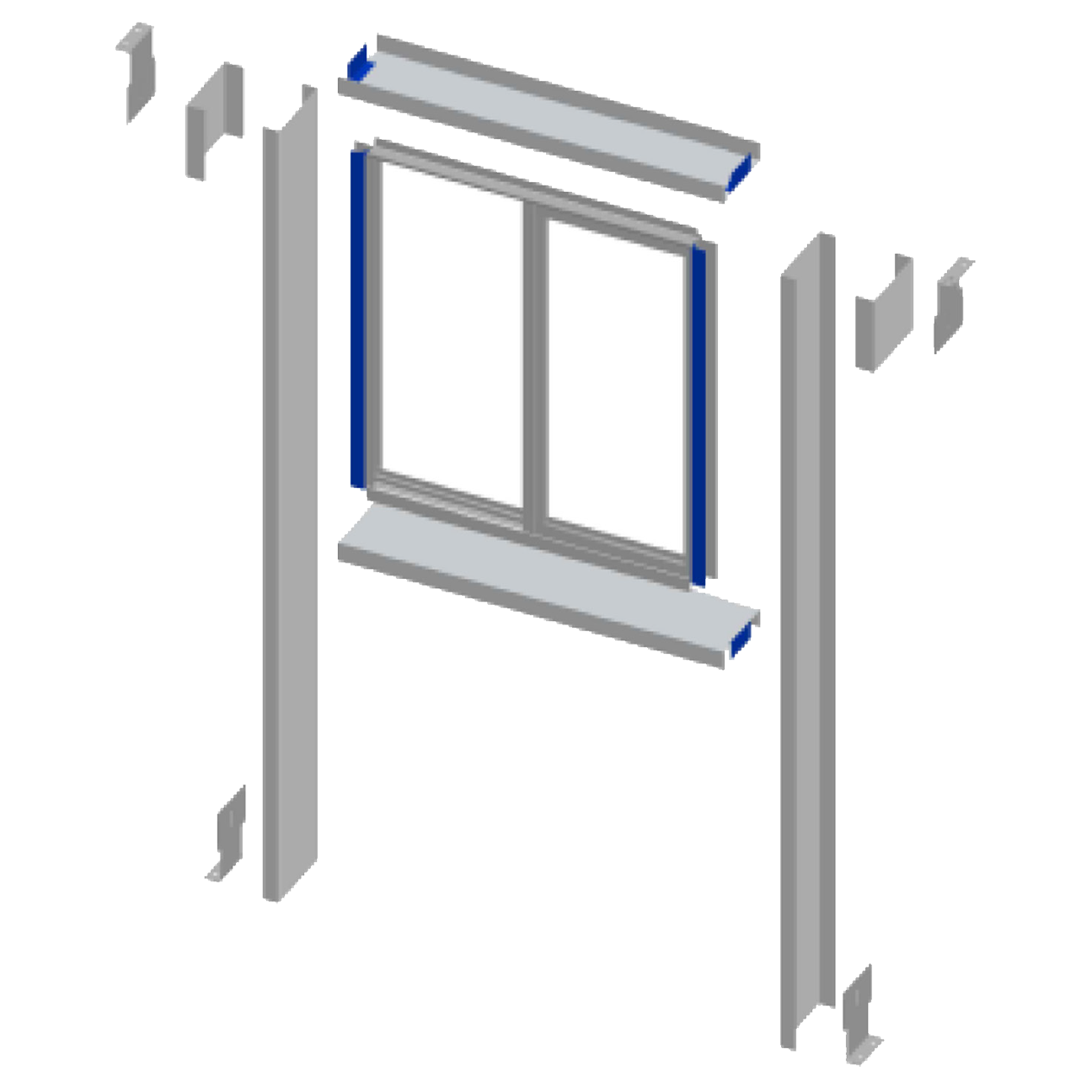 Non-Thermal Break Frame Aluminum Windows