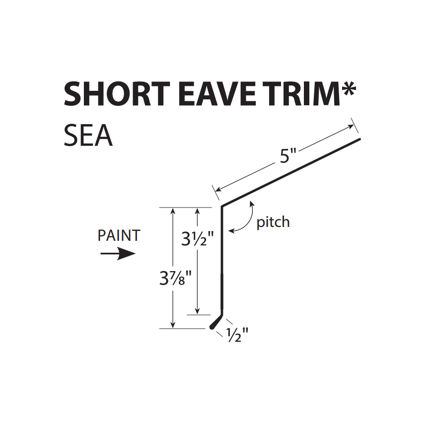 R-Loc™ Trim - Short Eave Trim* - SEA
