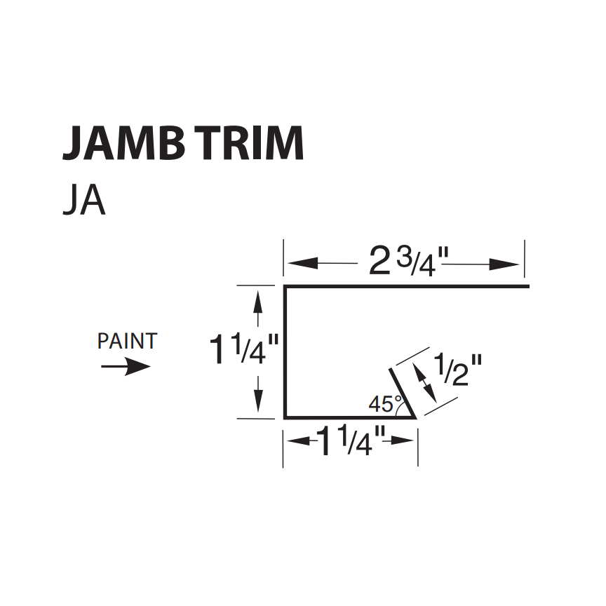 R-Loc™ Trim - Jamb Trim - JA