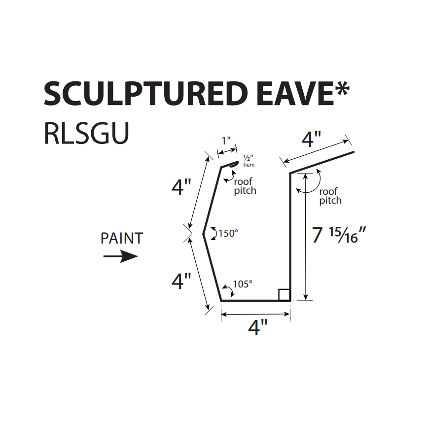R-Loc™ Trim - Sculptured Eave* - RLSGU